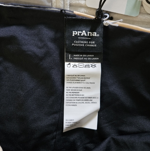 Prana Reversible Black & Multicolored Bikini Bottoms Size L NWT - Picture 7 of 8